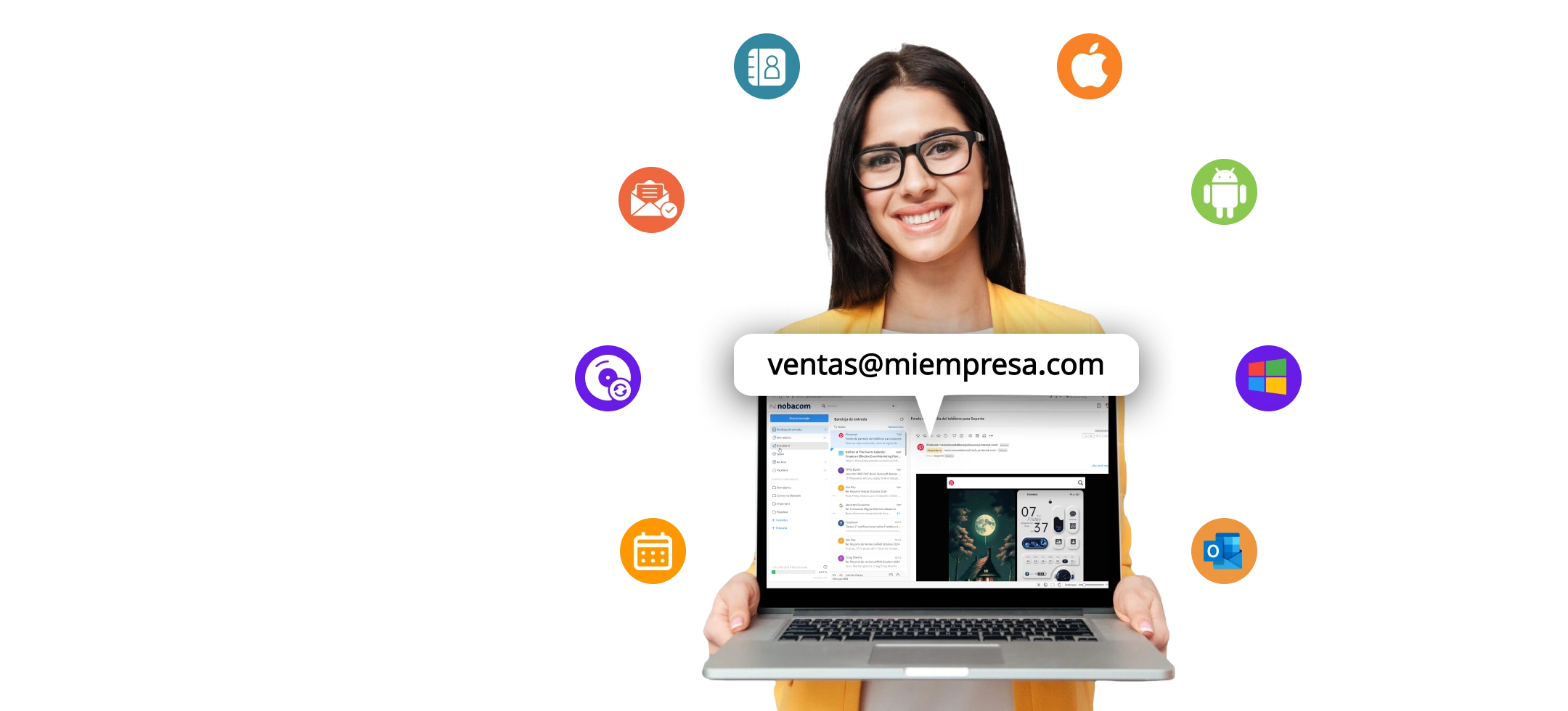 Correos corporativos hasta 100 Gigabytes