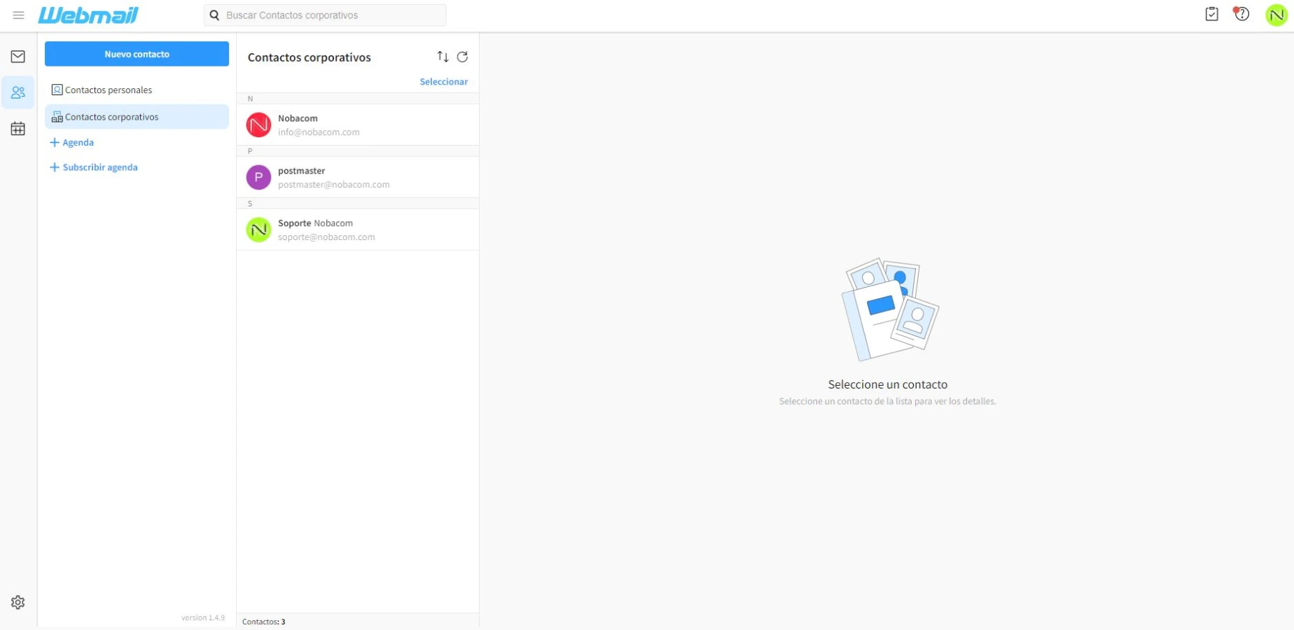 Así es nuestra  interfaz 