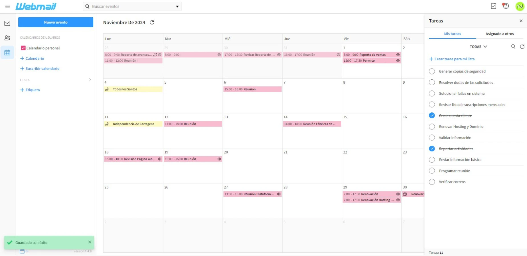 Así es nuestra  interfaz 